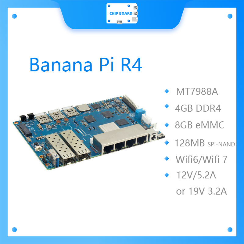 Bananapi Bpi R4 Wifi 7 - Carte Banana Pi BPI R4 Wifi