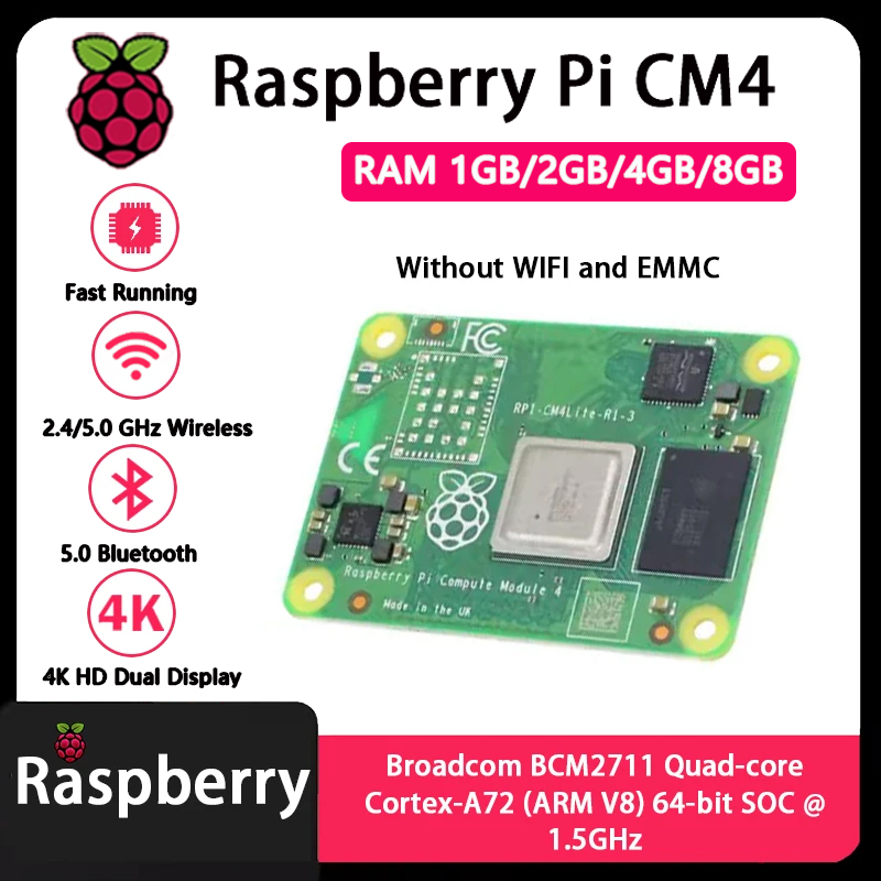 Raspberry Pi CM4 1GB/2GB/4GB/8 - Compute Module 4 32Gb Wifi avis et prix